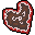 red gingerbread heart