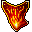 fiery rainbow shield